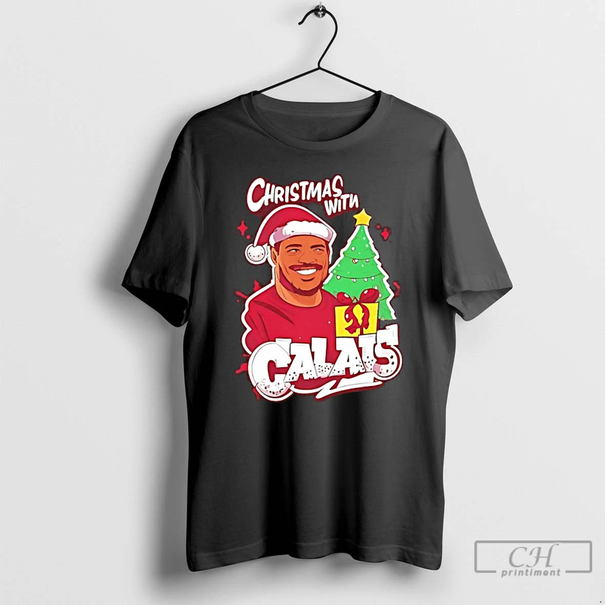Classic Calais Campbell Christmas With Calais T-Shirts, Hoodie, Sweatshirt | HypeCrazeTee.com