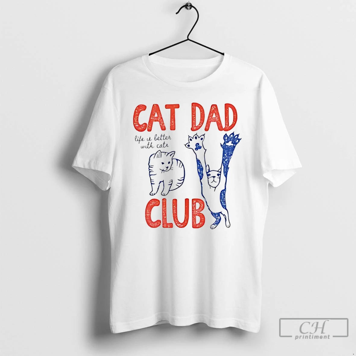 Classic Cat Dad Club Life It Better With Cats T-Shirts, Hoodie, Sweatshirt | HypeCrazeTee.com