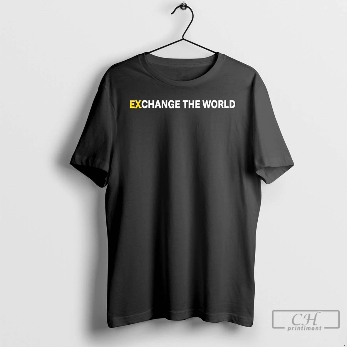 Classic Changpeng Zhao Wearing Exchange The World T-Shirts, Hoodie, Sweatshirt | HypeCrazeTee.com