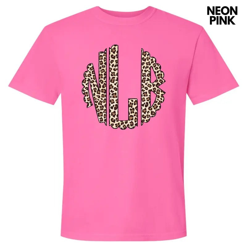 Classic Cheetah Monogram Comfort Colors T-Shirt 'NLB' Hoodie, Sweatshirt | HypeCrazeTee.com