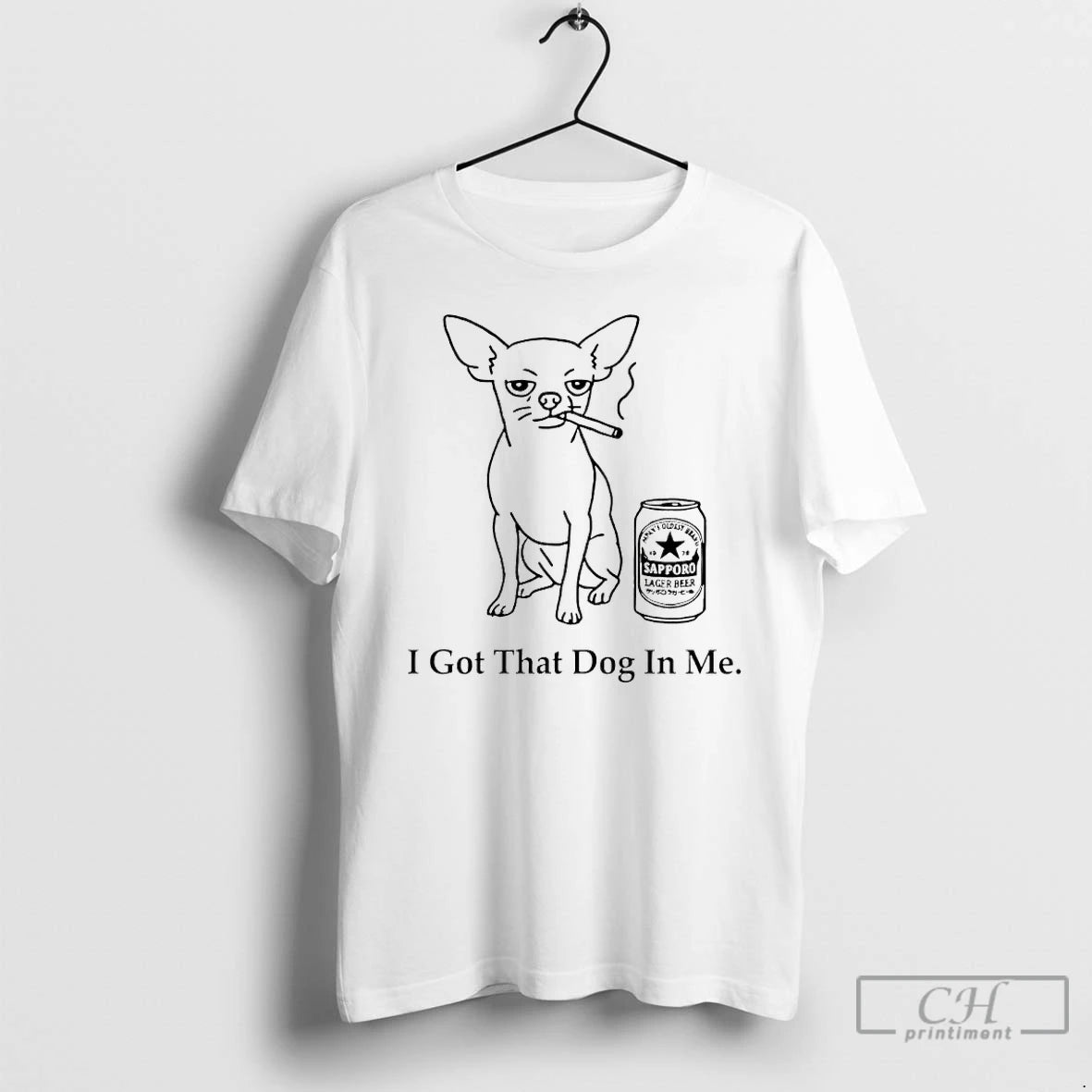 Classic Chihuahua Smokes And Drinks Alcohol I Got That Dog In Me Meme T Shirts Hoodie, Sweatshirt | HypeCrazeTee.com