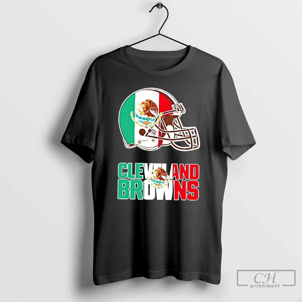 Classic Cleveland Browns Football X Mexican Flag Logo T-Shirts, Hoodie, Sweatshirt | HypeCrazeTee.com