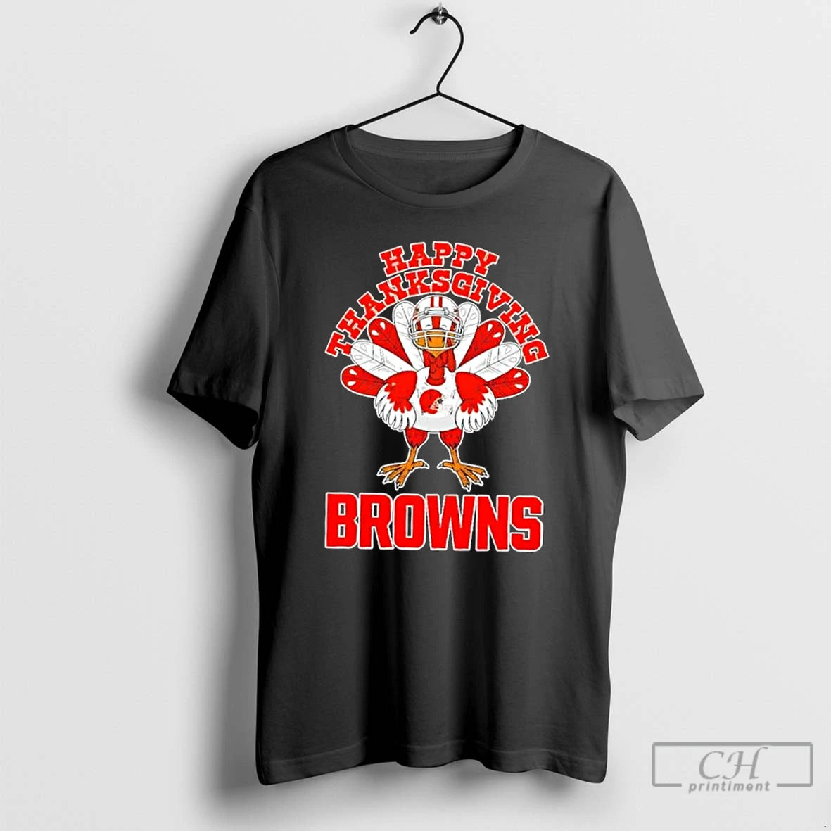 Classic Cleveland Browns X Turkey Happy Thanksgiving Graphic T-Shirts, Hoodie, Sweatshirt | HypeCrazeTee.com