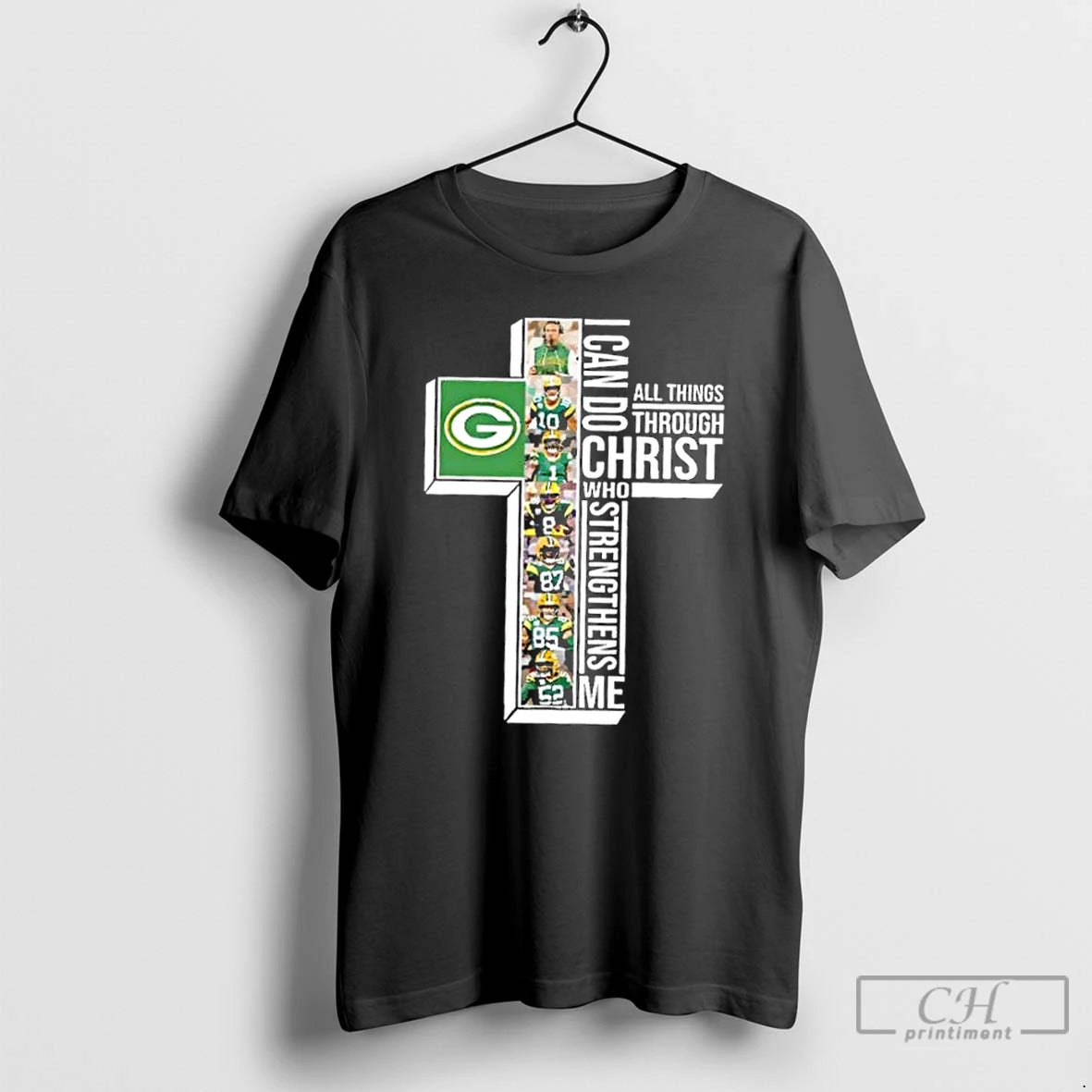Classic Coach Matt Lafleur And Players Green Bay Packers I Can Do All Things Through T-Shirts, Hoodie, Sweatshirt