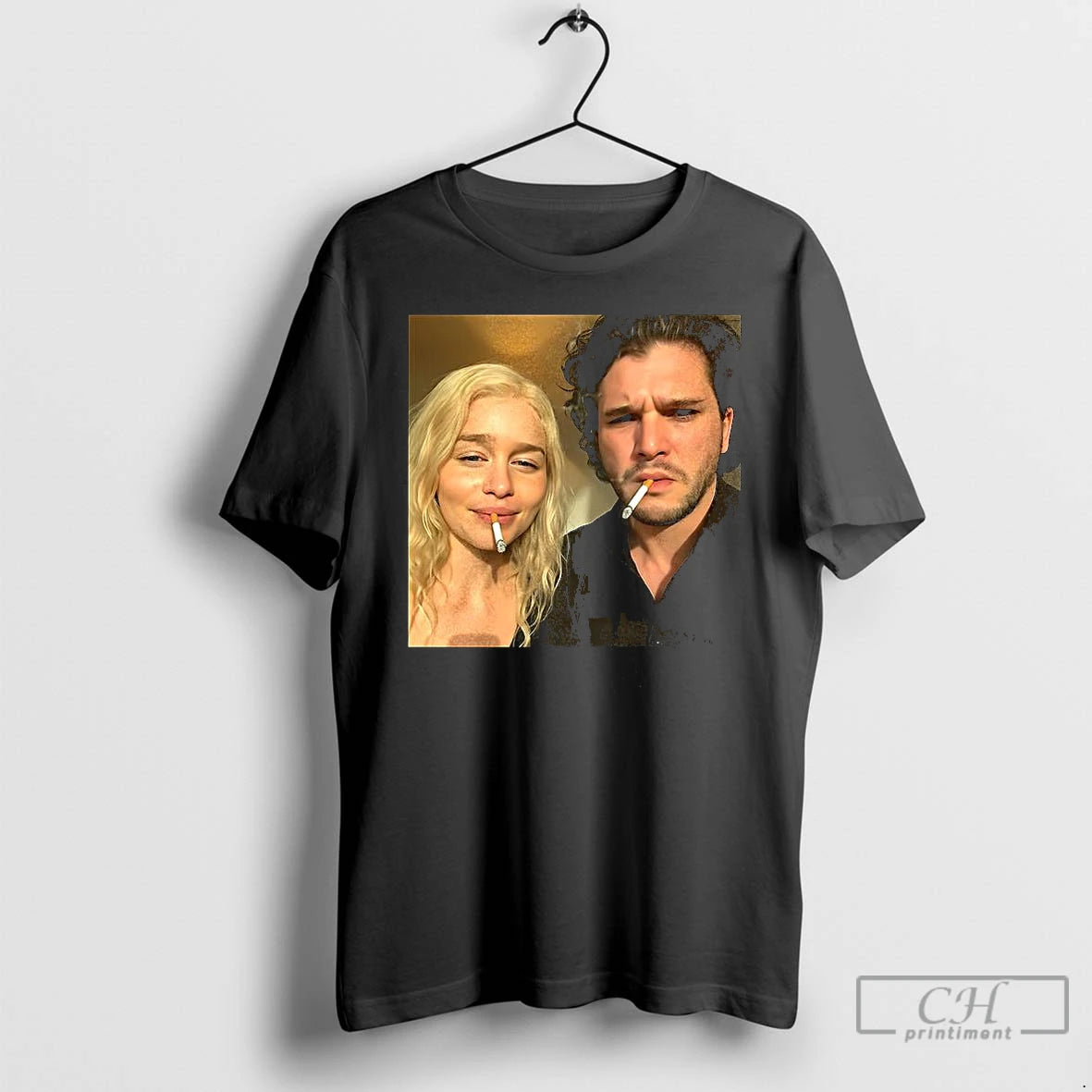 Classic Daenerys Targaryen And Jon Snow Smoking Game Of Thrones Meme T-Shirts, Hoodie, Sweatshirt | HypeCrazeTee.com