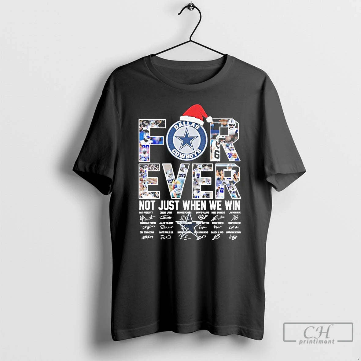 Classic Dallas Cowboys Forever Not Just When We Win Christmas Signatures T-Shirts, Hoodie, Sweatshirt | HypeCrazeTee.com
