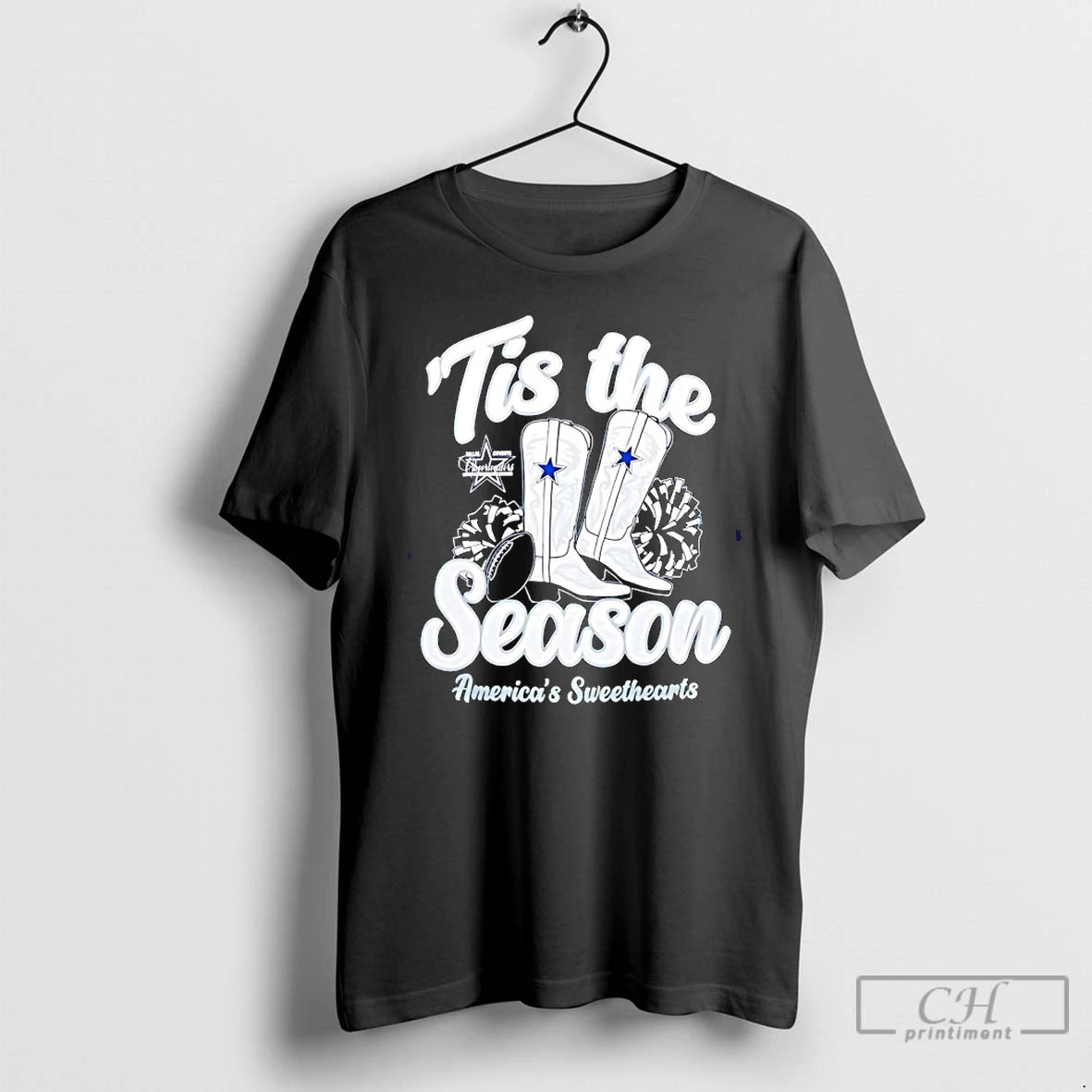 Classic Dallas Cowboys Tis The Season Boots Americas Sweethearts T-Shirts, Hoodie, Sweatshirt | HypeCrazeTee.com