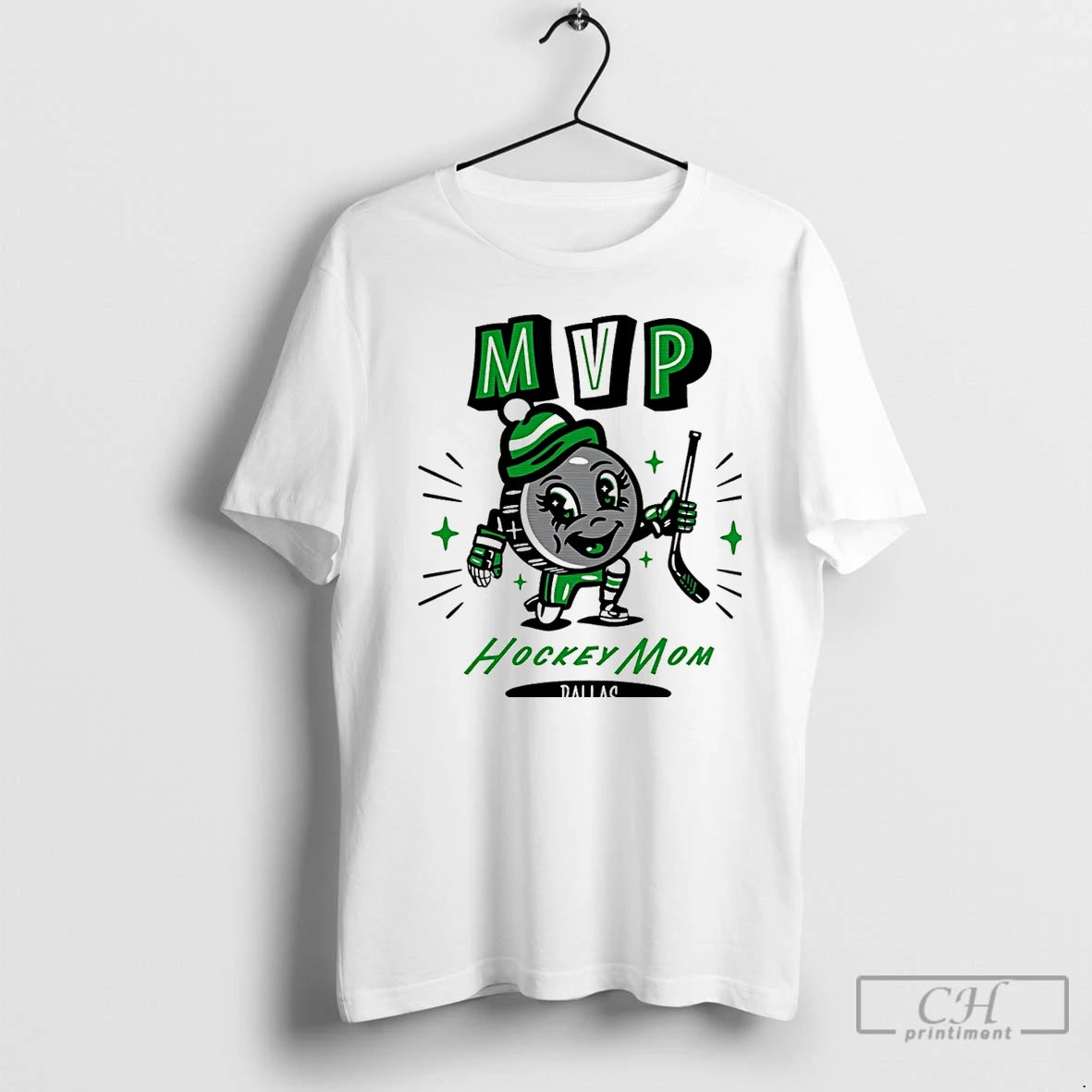 Classic Dallas Hockey Mom Mvp 2025 Cartoon Christmas T-Shirts, Hoodie, Sweatshirt | HypeCrazeTee.com
