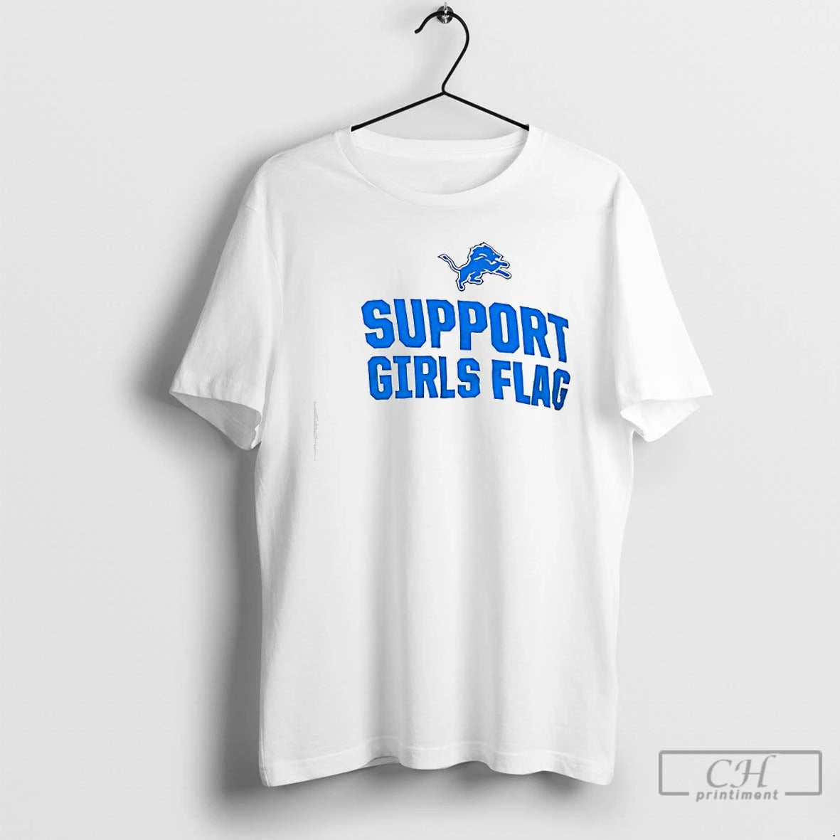 Classic Detroit Lions Hometown Support Girls Flag T-Shirts, Hoodie, Sweatshirt | HypeCrazeTee.com