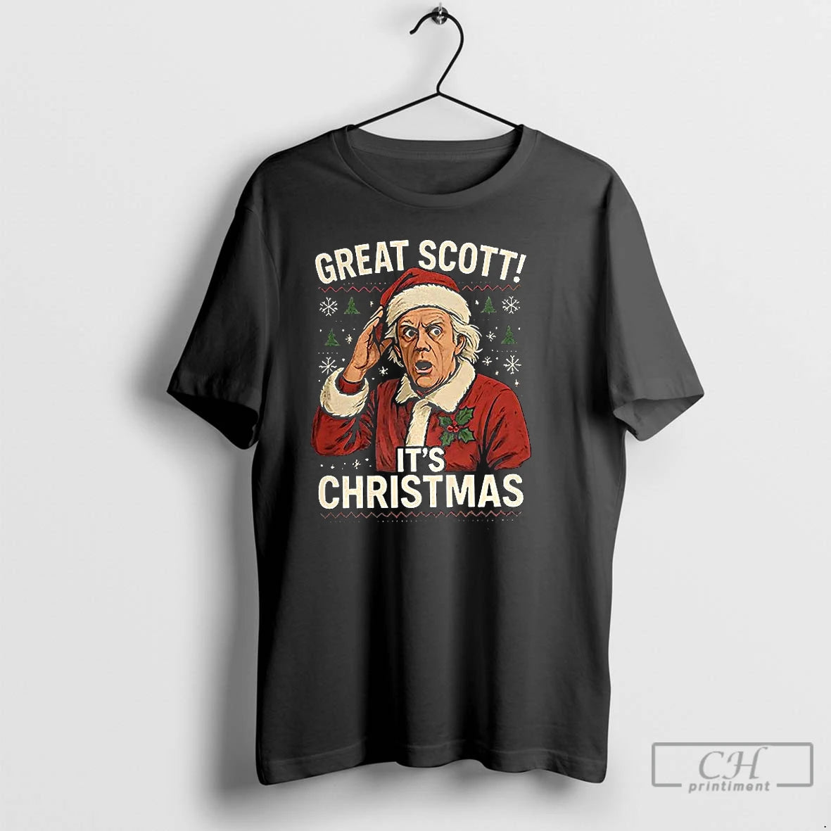Classic Doc Brown Back To The Future Great Scott Its Ugly Christmas T Shirts Sweater Hoodie, Sweatshirt | HypeCrazeTee.com