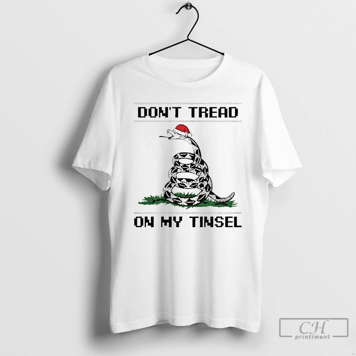 Classic Dont Tread On My Tinsel Gadsden Christmas Christmas T-Shirts, Hoodie, Sweatshirt | HypeCrazeTee.com