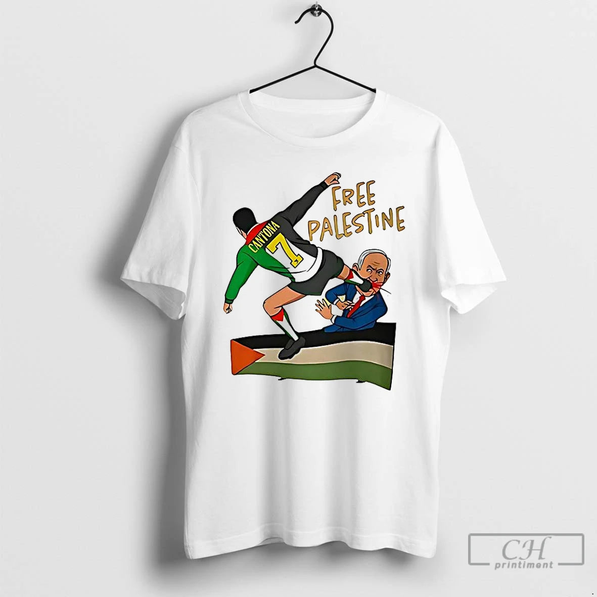 Classic Eric Cantona Kung Fu Benjamin Netanyahu Free Palestine Meme T-Shirts, Hoodie, Sweatshirt | HypeCrazeTee.com
