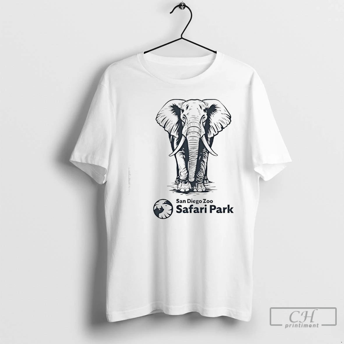 Classic Etched Elephant San Diego Zoo Safari Park T-Shirts, Hoodie, Sweatshirt | HypeCrazeTee.com