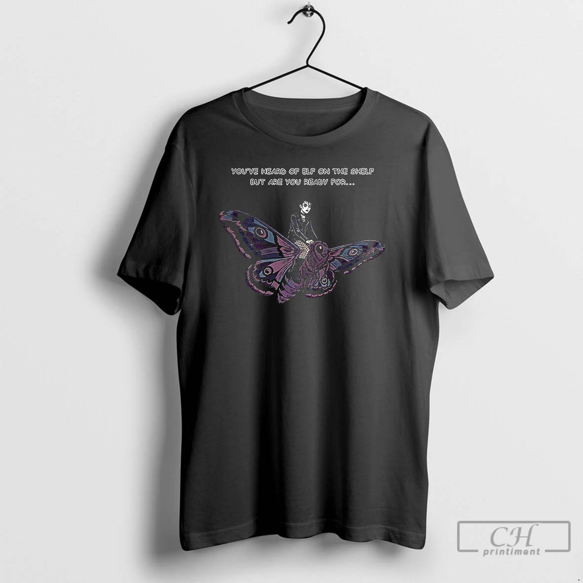Classic Goth On A Moth Youve Heard Of Elf On The Shelf But Are You T-Shirts, Hoodie, Sweatshirt | HypeCrazeTee.com