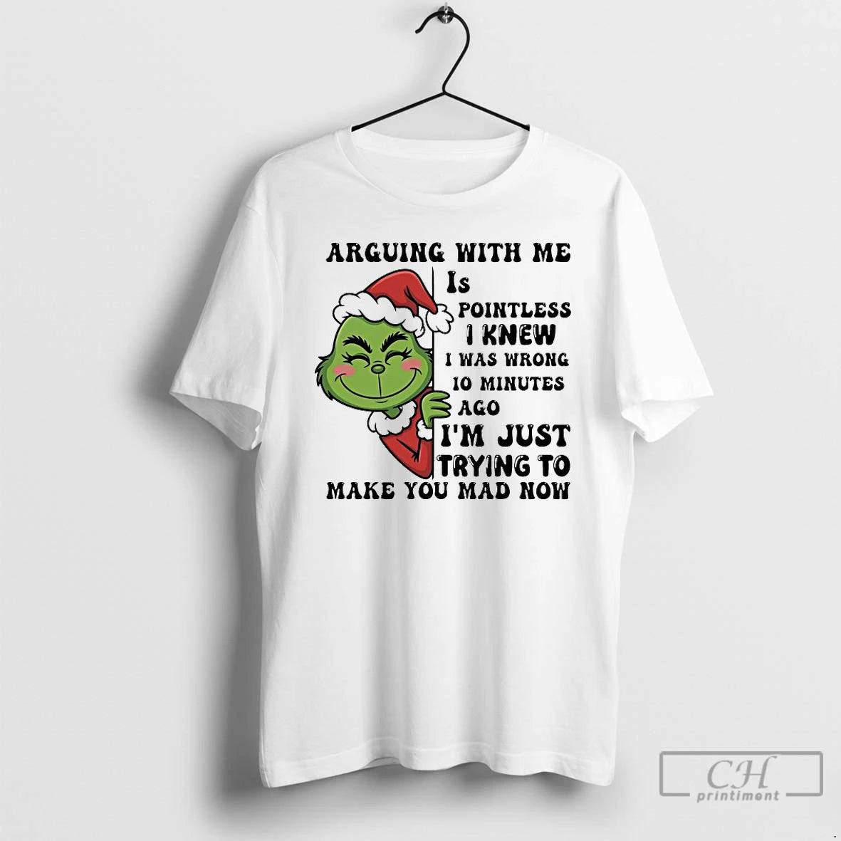 Classic Grinch Arguing With Me Pointless I Knew I Was Wrong 10 Minutes Ago Christmas T-Shirts, Hoodie, Sweatshirt