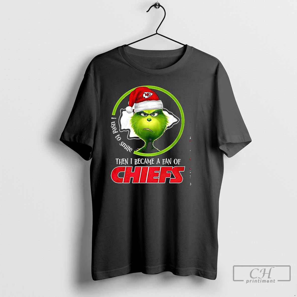 Classic Grinch I Used To Smile Then I Became A Fan Of Chiefs T Shirts Hoodie, Sweatshirt | HypeCrazeTee.com