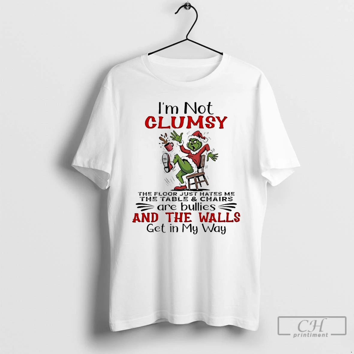 Classic Grinch Im Not Clumsy Christmas 2025 T-Shirts, Hoodie, Sweatshirt | HypeCrazeTee.com