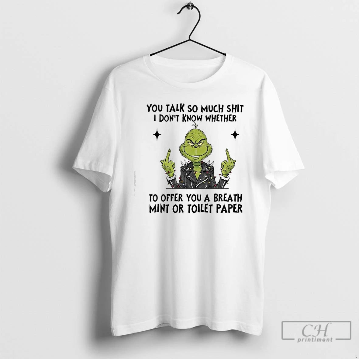 Classic Grinch Talk So Much Shit I Dont Know Whether To Offer You A Breath T-Shirts, Hoodie, Sweatshirt | HypeCrazeTee.com