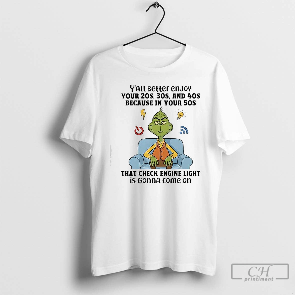 Classic Grinch That Check Engine Light Is Gonna Come On T-Shirts, Hoodie, Sweatshirt | HypeCrazeTee.com