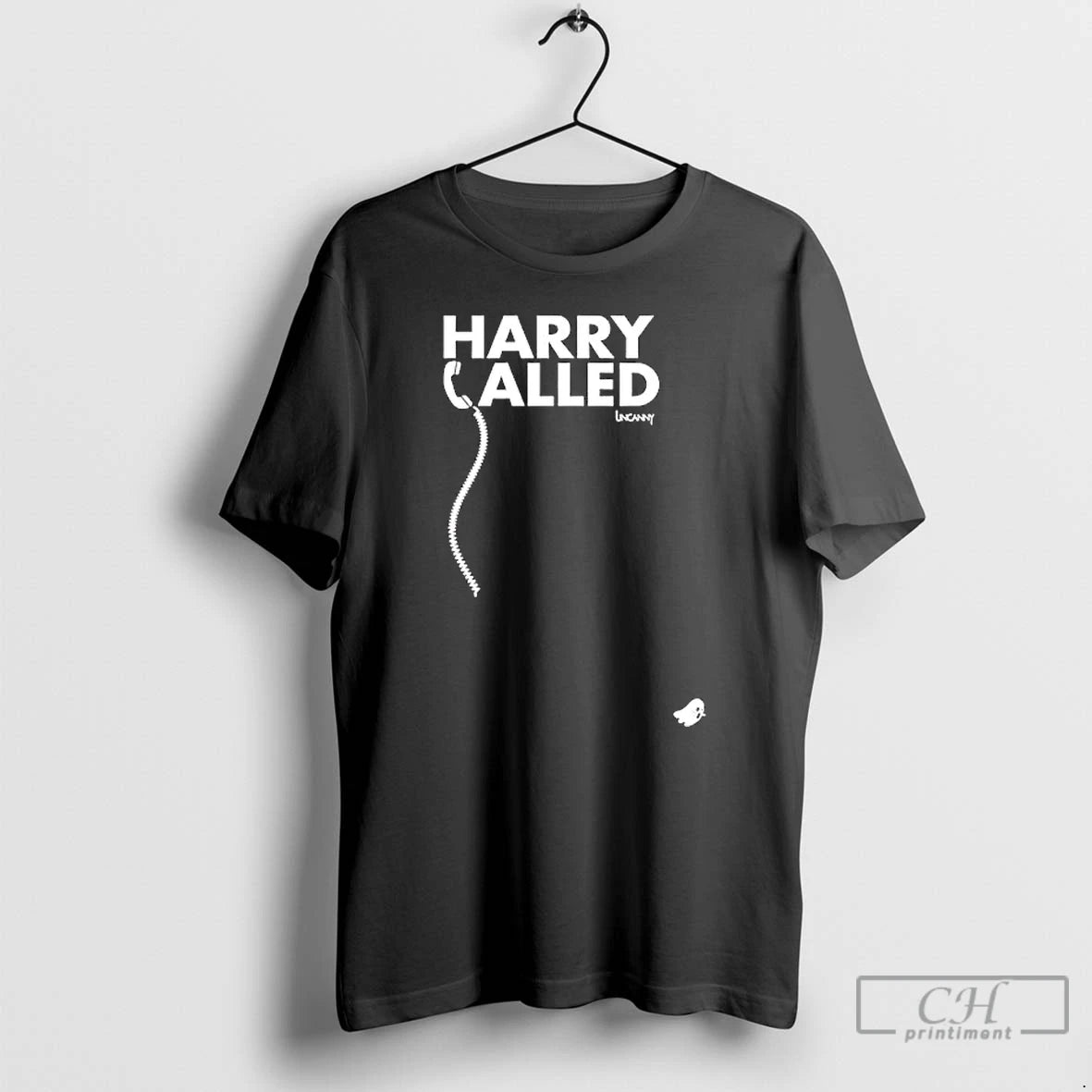 Classic Harry Called Graphic Ghost Phone Receiver T-Shirts, Hoodie, Sweatshirt | HypeCrazeTee.com