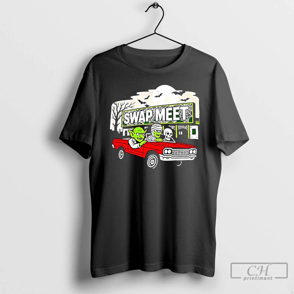 Classic Haunted Swap Meet Monsters Graphic T-Shirts, Hoodie, Sweatshirt | HypeCrazeTee.com