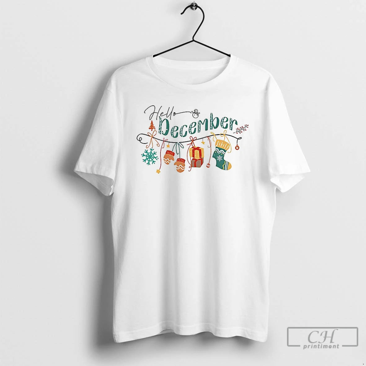 Classic Hello December Christmas T-Shirts, Hoodie, Sweatshirt | HypeCrazeTee.com