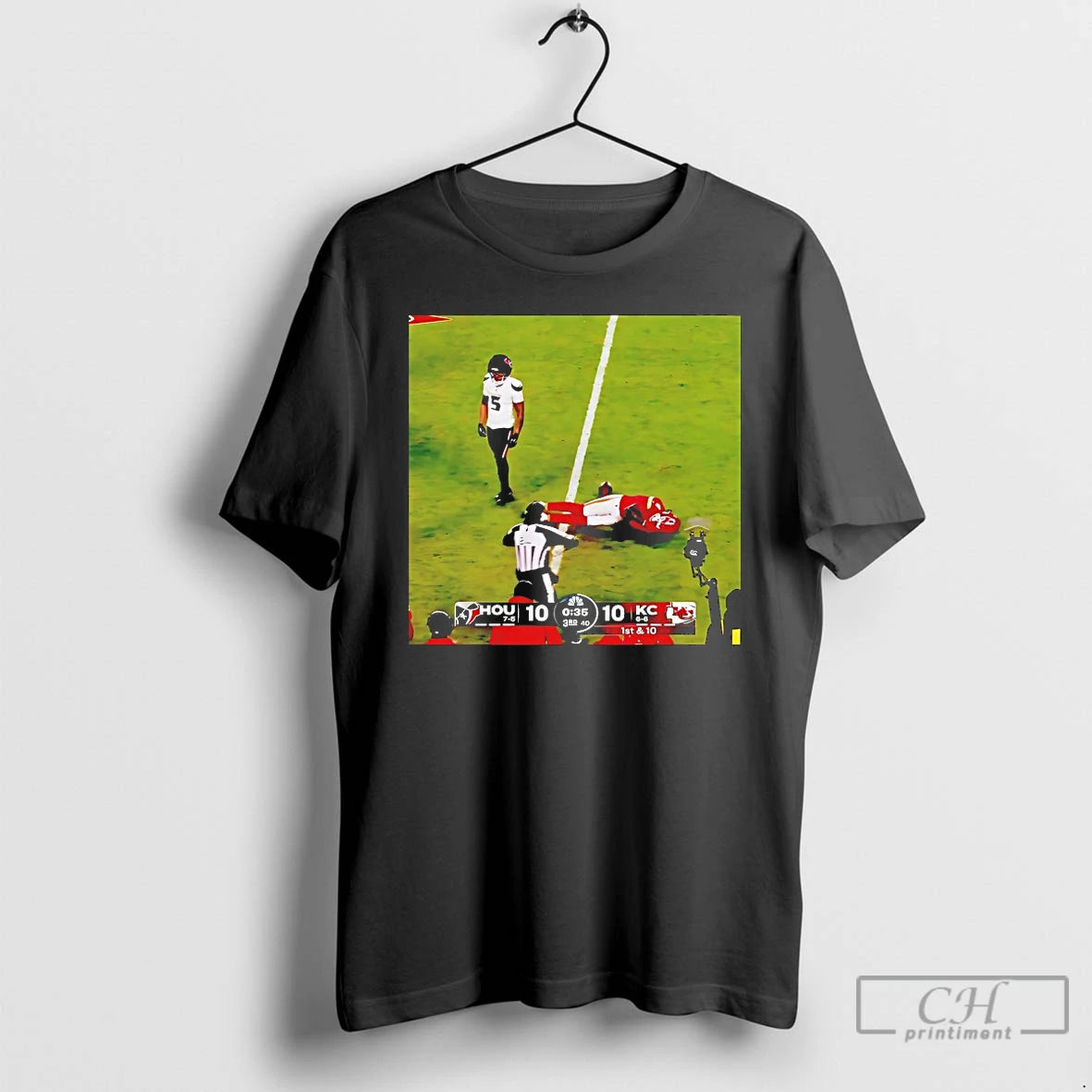 Classic Houston Texans Vs Kansas City Chiefs 1st And 10 2025 T-Shirts, Hoodie, Sweatshirt | HypeCrazeTee.com
