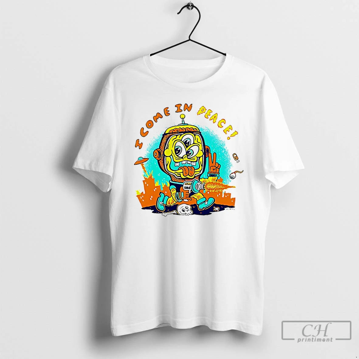 Classic I Come In Peace Zombie T-Shirts, Hoodie, Sweatshirt | HypeCrazeTee.com