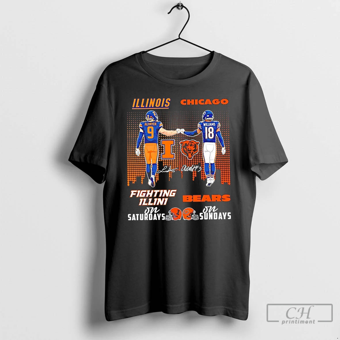Classic Illinois Chicago Fighting Illini Bears Football Saturday Sunday T-Shirts, Hoodie, Sweatshirt | HypeCrazeTee.com
