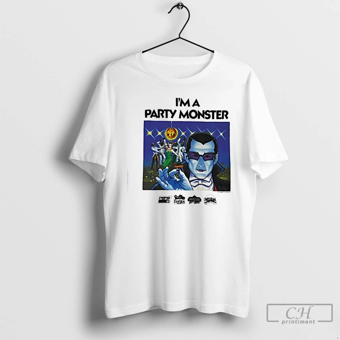 Classic Im A Party Monster Dracula Universal Studios 1992 T-Shirts, Hoodie, Sweatshirt | HypeCrazeTee.com