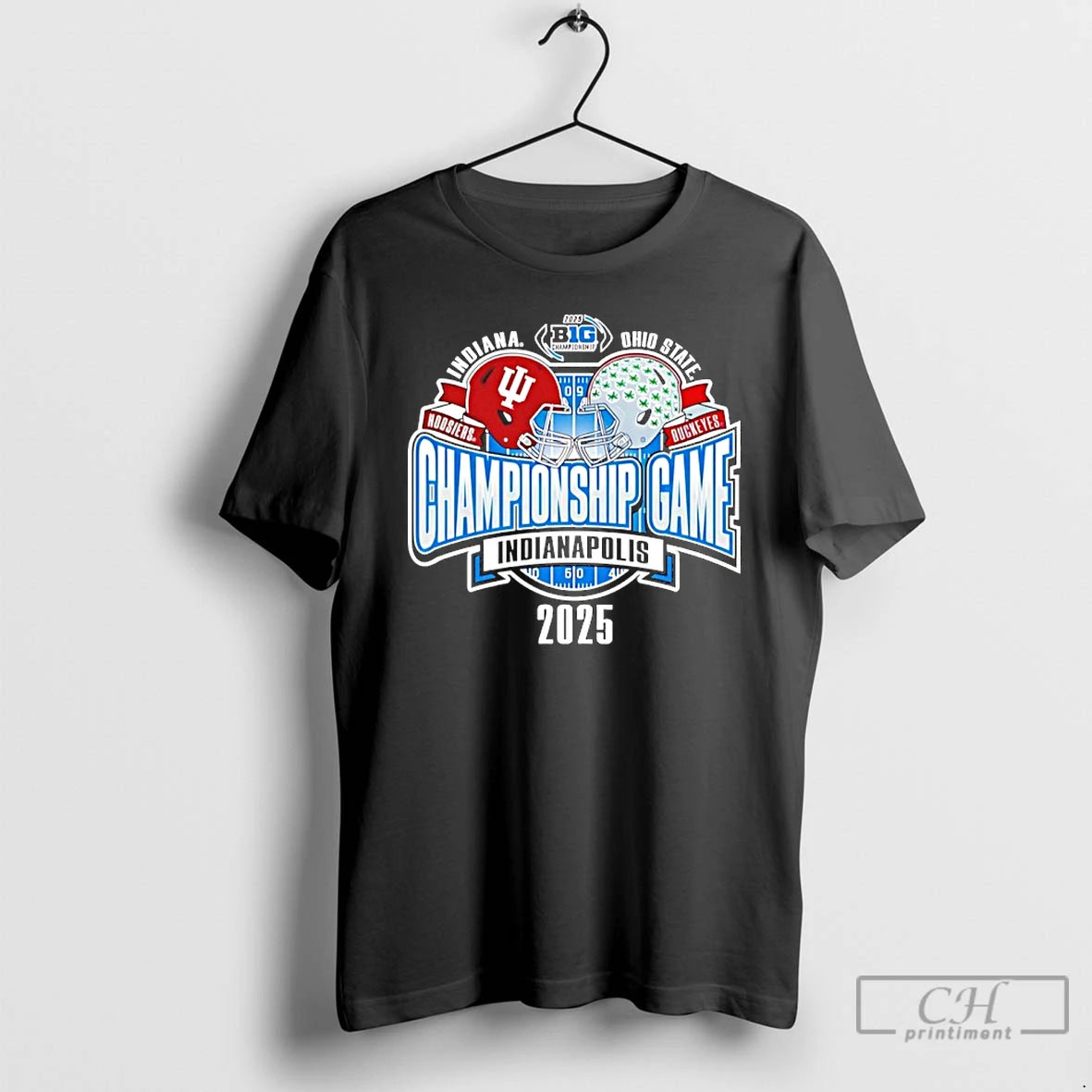 Classic Indiana Vs Ohio State Big 10 Championship Game Matchup Helmets T-Shirts, Hoodie, Sweatshirt | HypeCrazeTee.com