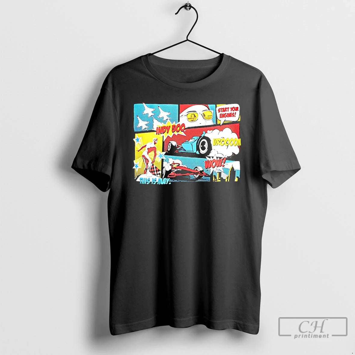 Classic Indianapolis Motor Speedway Comic Strip T-Shirts, Hoodie, Sweatshirt | HypeCrazeTee.com