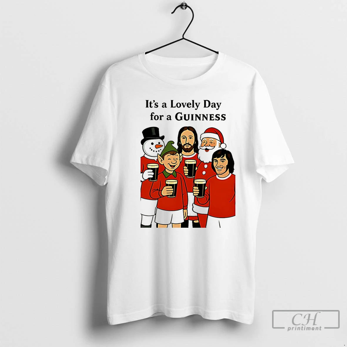Classic Its A Lovely Day For A Guinness Man United Christmas Christmas T Shirts Sweater Hoodie, Sweatshirt | HypeCrazeTee.com