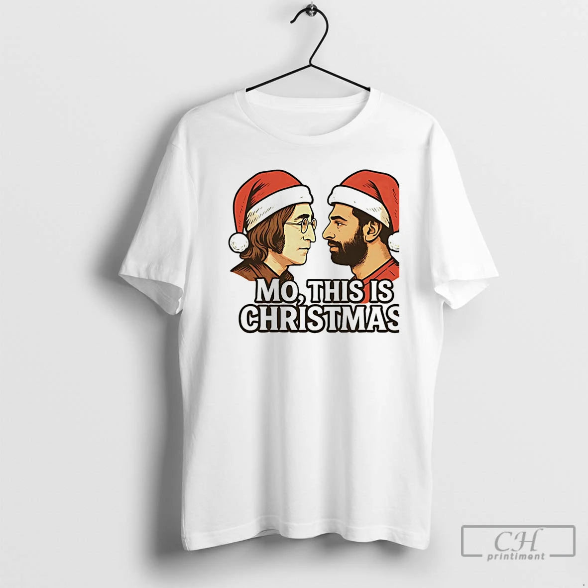 Classic John Lennon Mo Salah Mo This Is Christmas Christmas T-Shirts, Hoodie, Sweatshirt | HypeCrazeTee.com