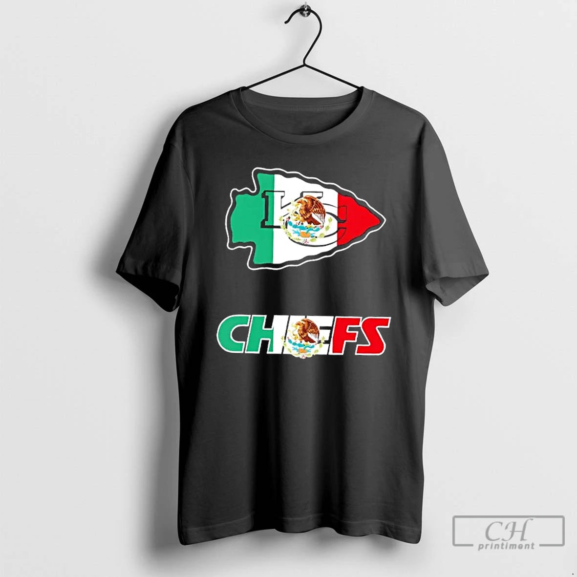 Classic Kansas City Chiefs Football X Mexican Flag Logo T-Shirts, Hoodie, Sweatshirt | HypeCrazeTee.com