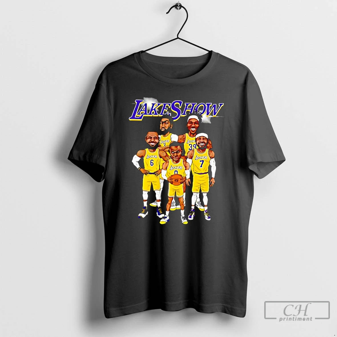 Classic Lakeshow Los Angeles Lakers Team Players Cartoon T-Shirts, Hoodie, Sweatshirt | HypeCrazeTee.com