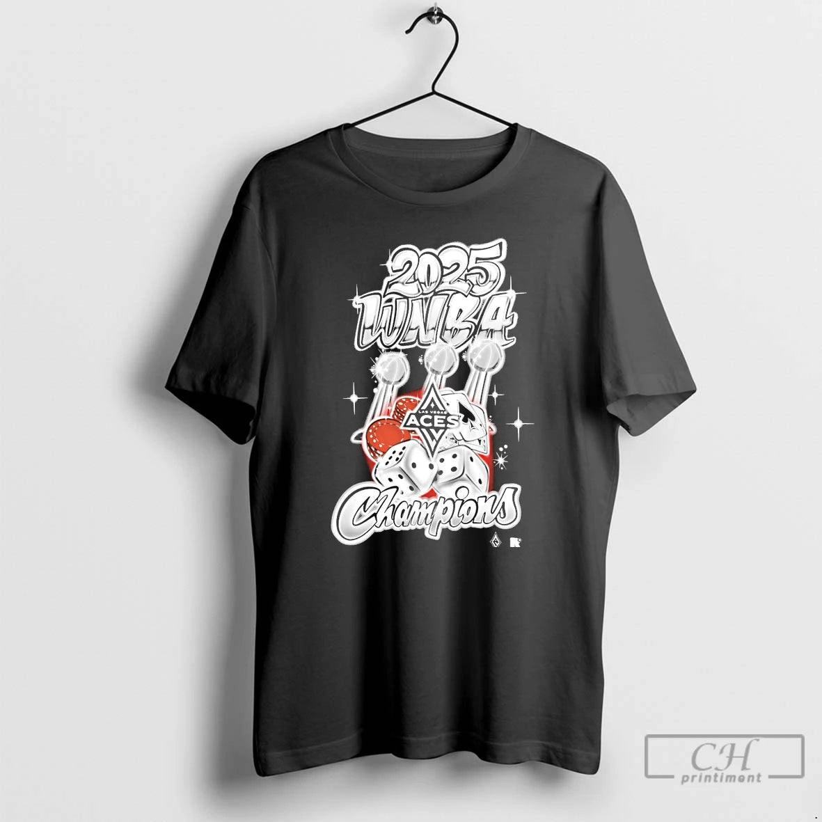 Classic Las Vegas Aces 2025 Wnba Finals Champions Graffiti Art T Shirts