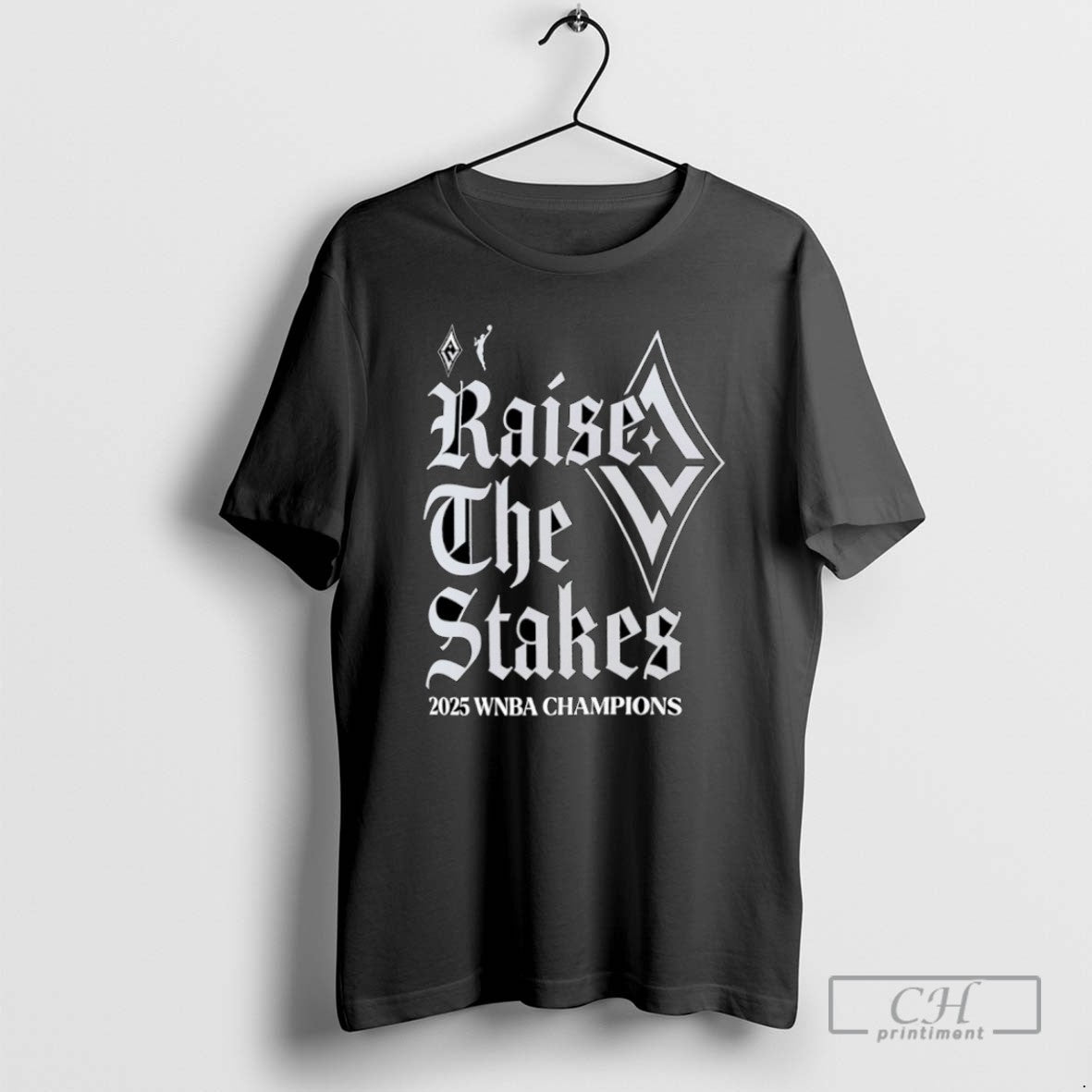 Classic Las Vegas Aces Raise The Stakes 2025 Wnba Champions T Shirts
