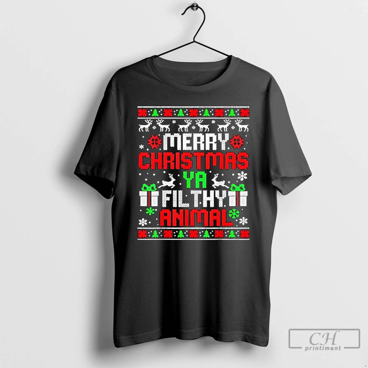 Classic Merry Christmas Animal Filthy Ya Xmas Family Pajama T-Shirts, Hoodie, Sweatshirt | HypeCrazeTee.com