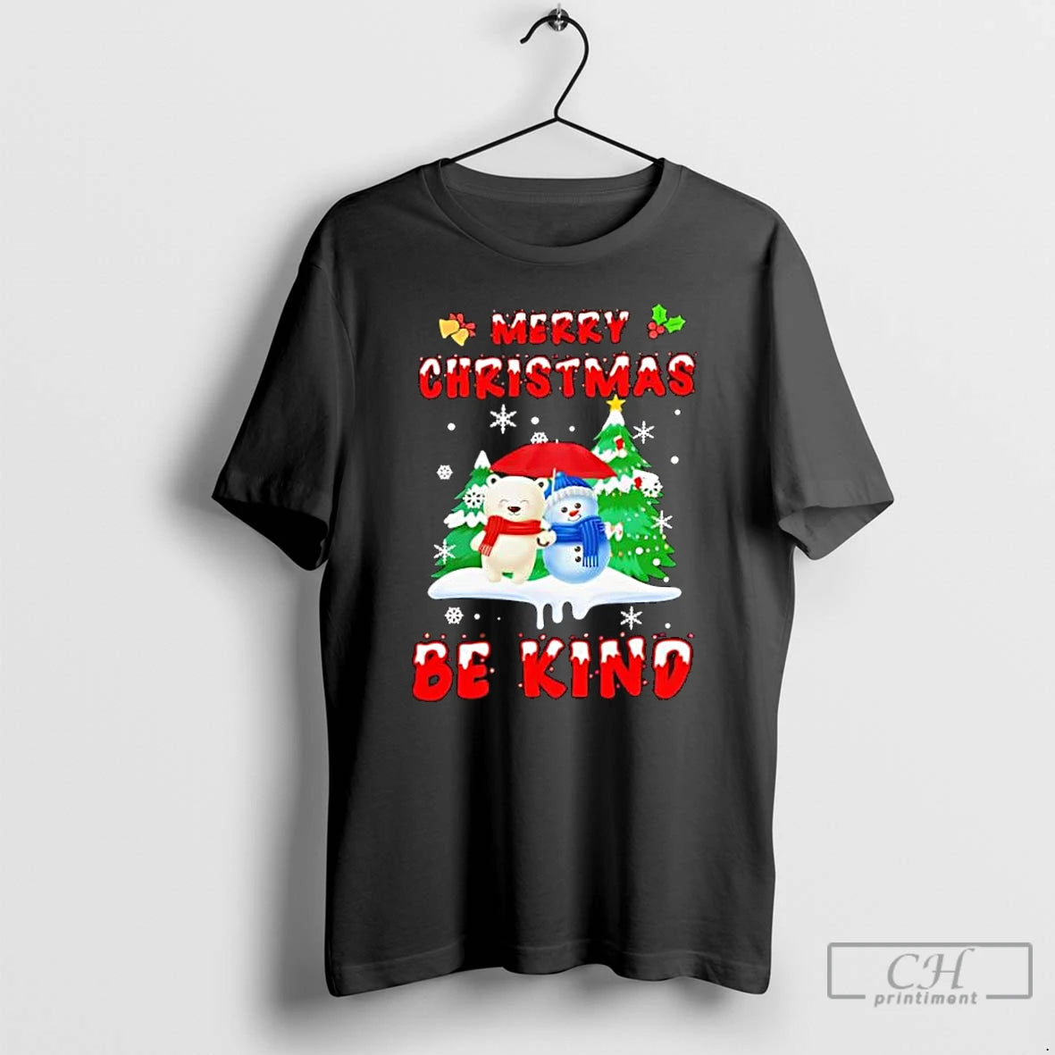Classic Merry Christmas Be Kind Snowman Xmas Treestylish T-Shirts, Hoodie, Sweatshirt | HypeCrazeTee.com