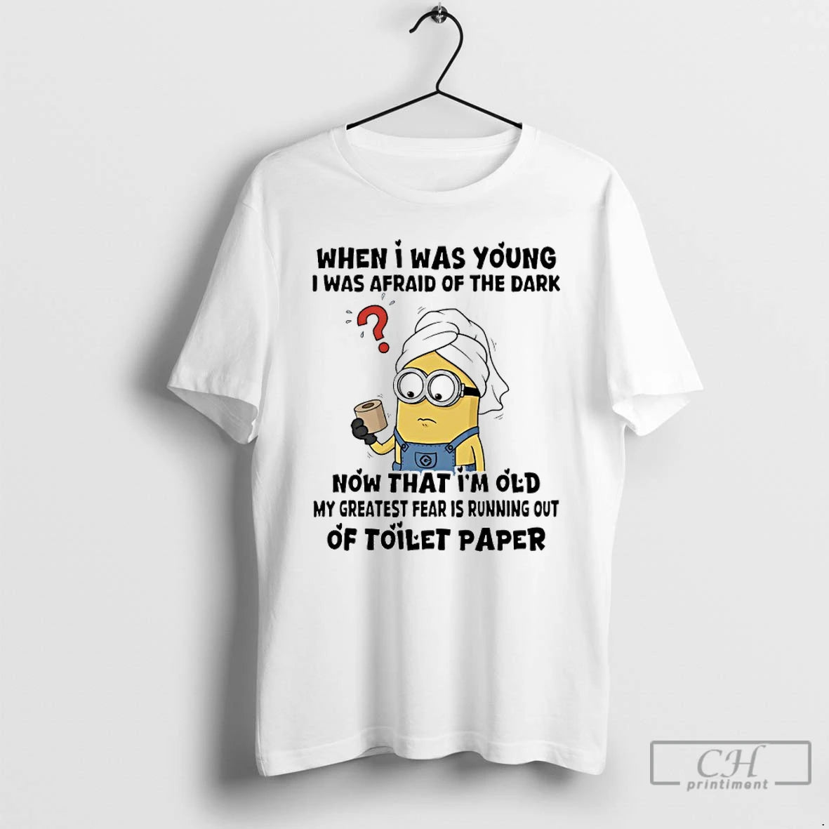 Classic Minions When I Was Young I Was Afraid Of The Dark Now That Im T-Shirts, Hoodie, Sweatshirt | HypeCrazeTee.com