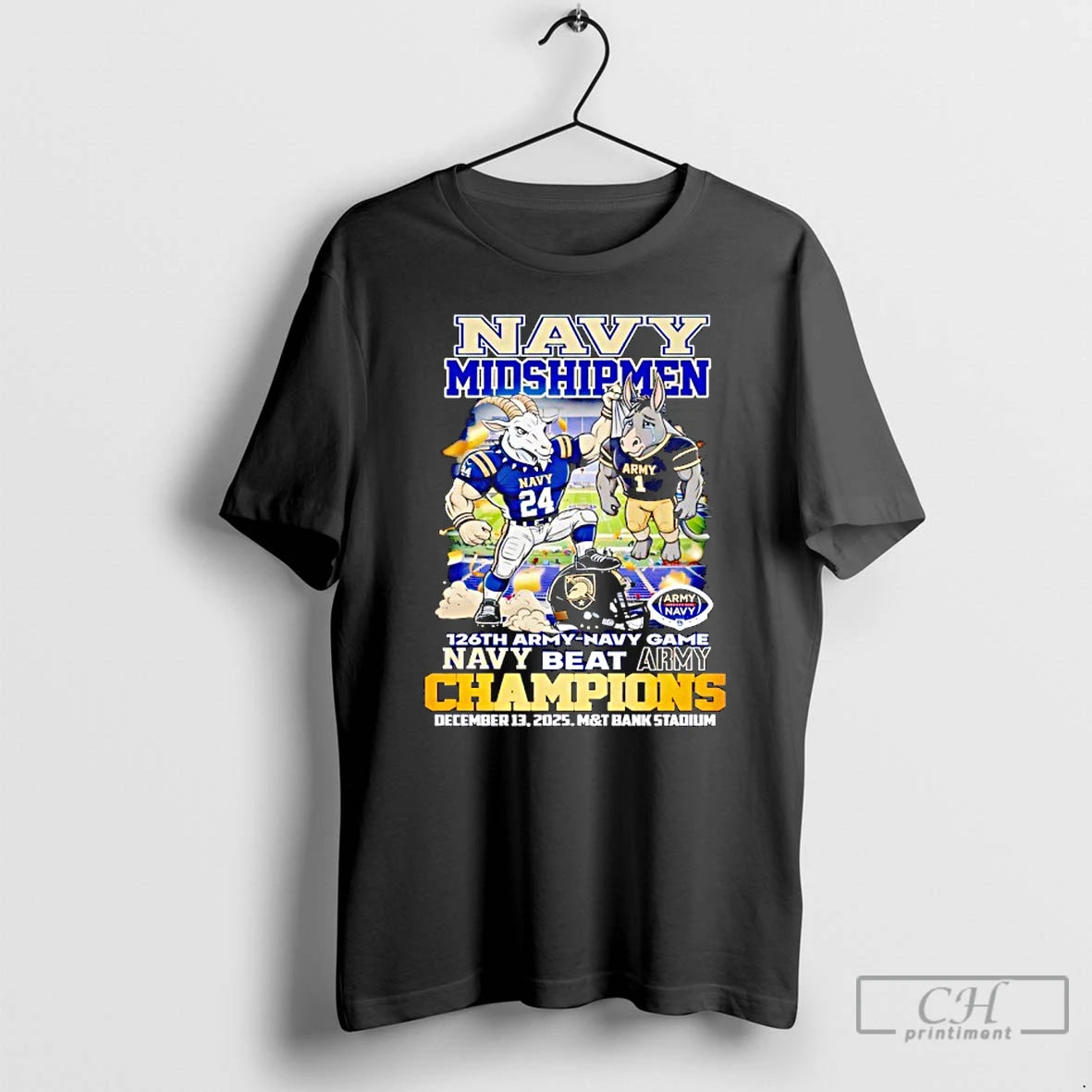 Classic Navy Midshipmen 126th Army Navy Game Champions Vintage T-Shirts, Hoodie, Sweatshirt | HypeCrazeTee.com