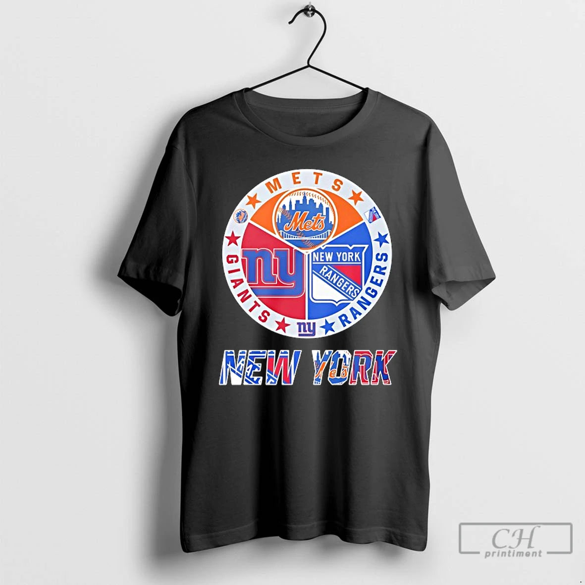 Classic New York Rangers New York Mets New York Giants Mashup Logo T Shirts Sweater Hoodie, Sweatshirt | HypeCrazeTee.com