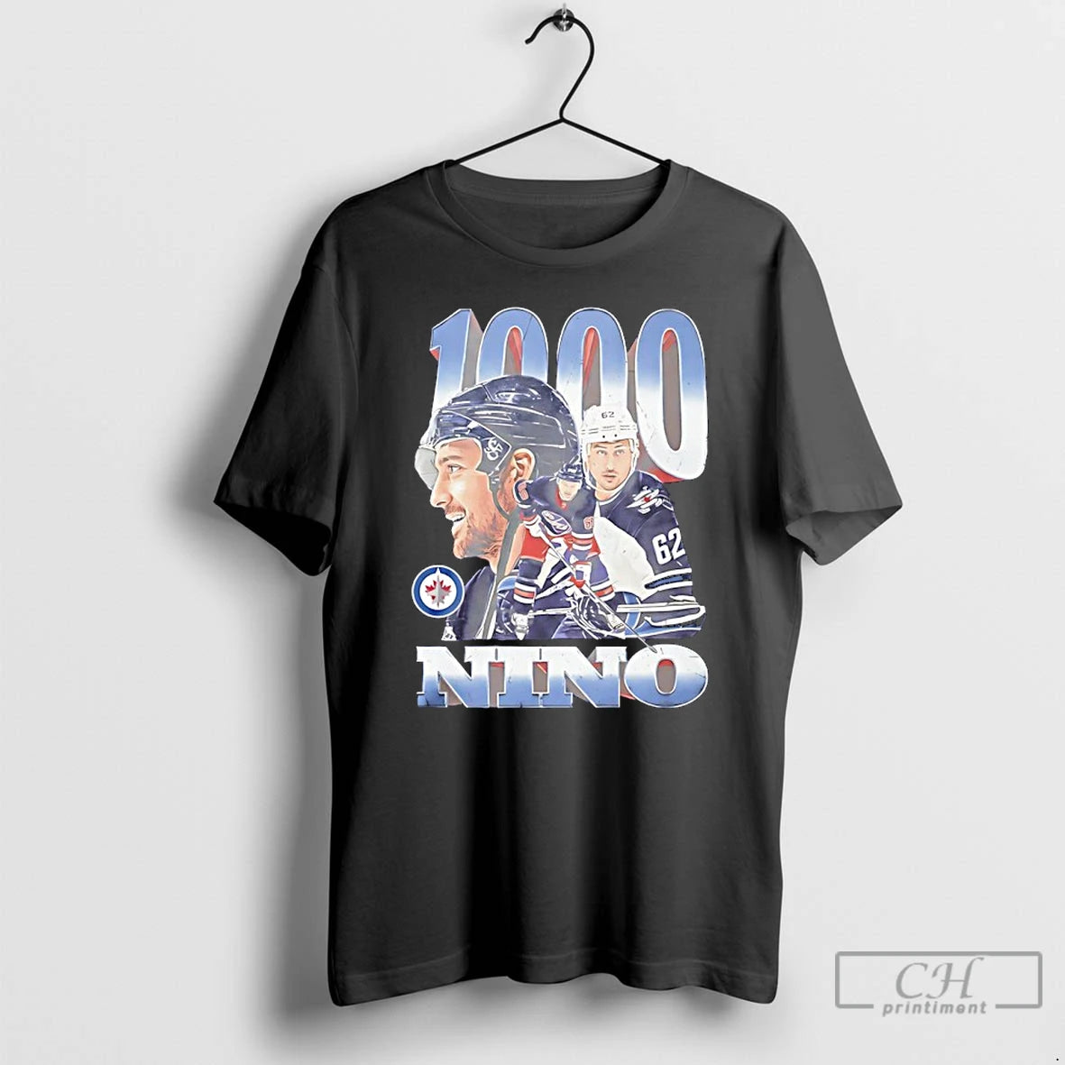 Classic Nino Niederreiter Winnipeg Jets 1000 Games Graphic T-Shirts, Hoodie, Sweatshirt | HypeCrazeTee.com