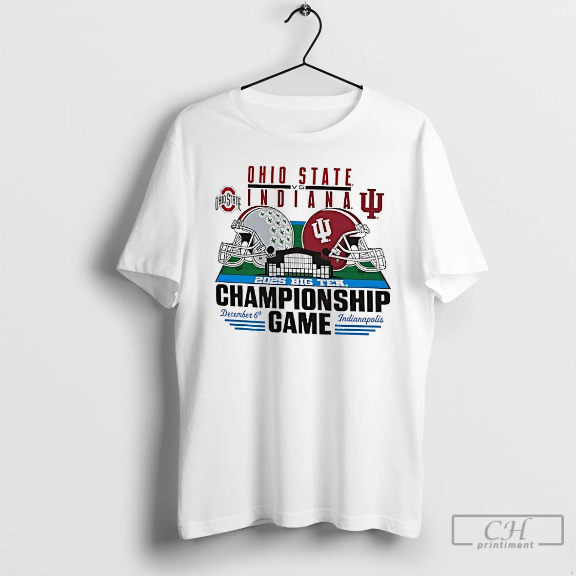 Classic Ohio State Vs Indiana Big Ten 2025 Football Championship Stadium T-Shirts, Hoodie, Sweatshirt | HypeCrazeTee.com