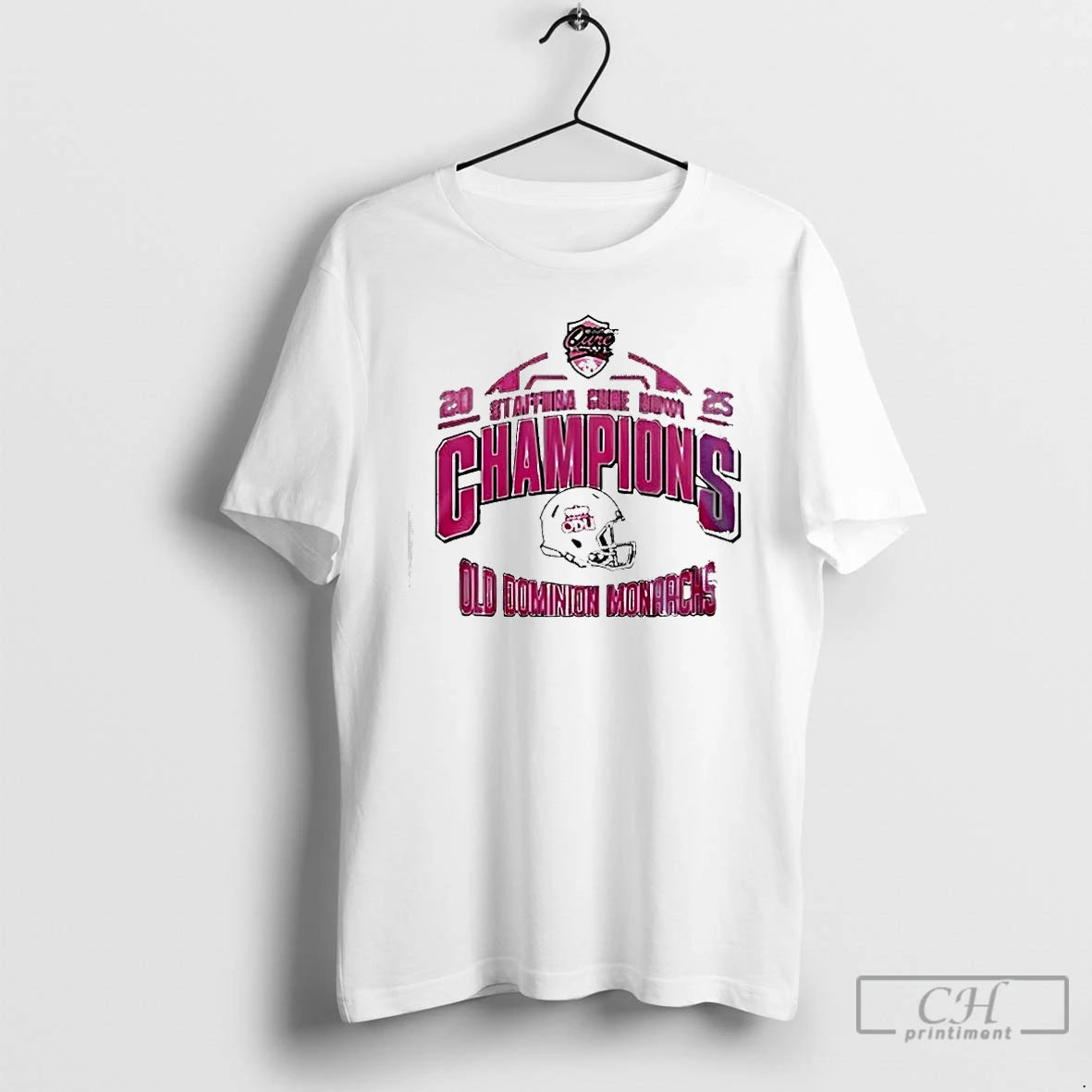 Classic Old Dominion Monarchs Champions Staffdna Cure Bowl 2025 Championship T-Shirts, Hoodie, Sweatshirt | HypeCrazeTee.com