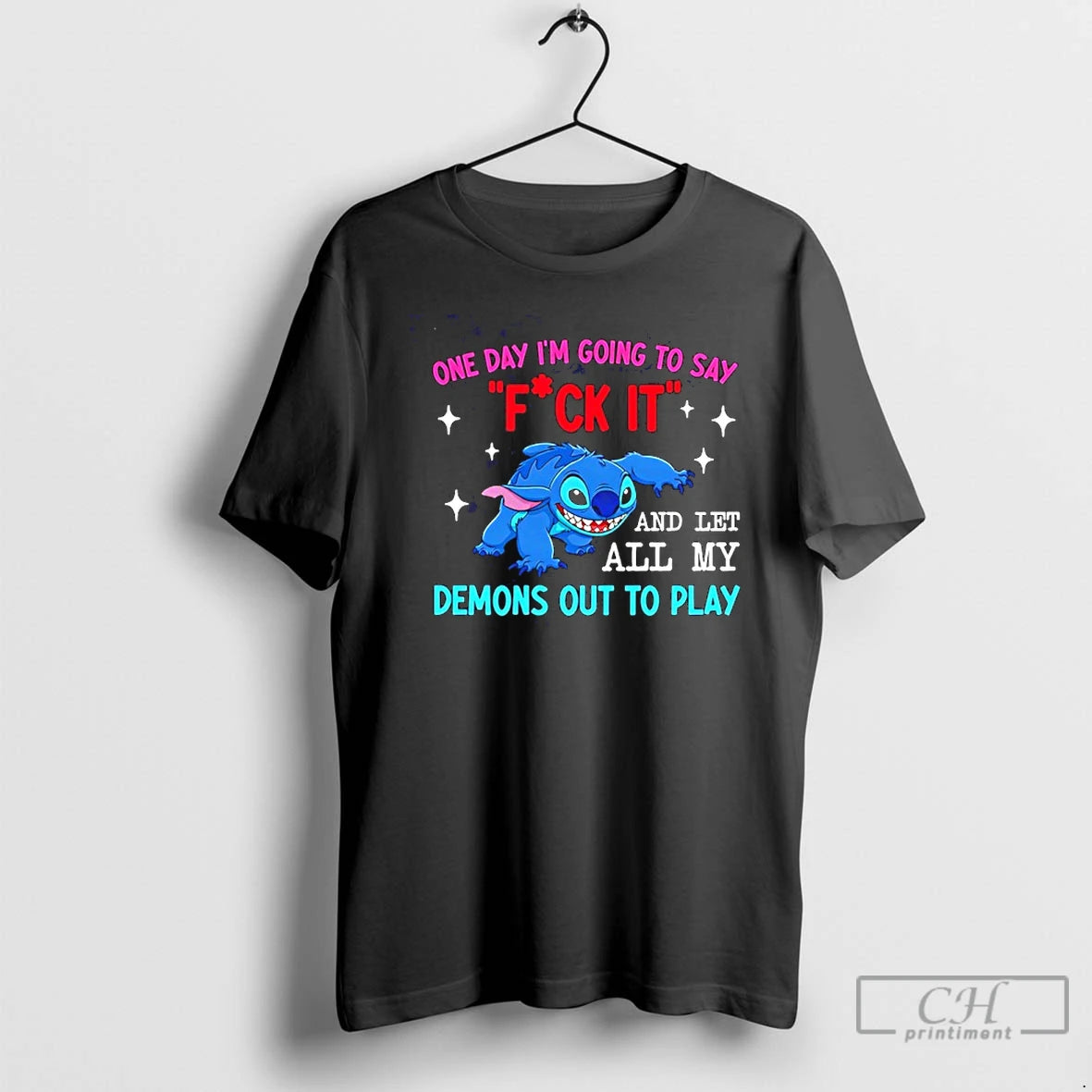 Classic One Day Im Going To Say Fck It And Let All My Demons Out T-Shirts, Hoodie, Sweatshirt | HypeCrazeTee.com