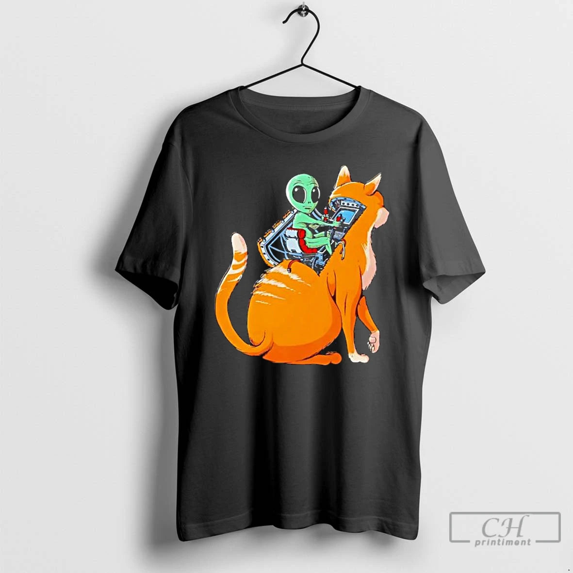 Classic Orange Cat Alien Classic T-Shirts, Hoodie, Sweatshirt | HypeCrazeTee.com