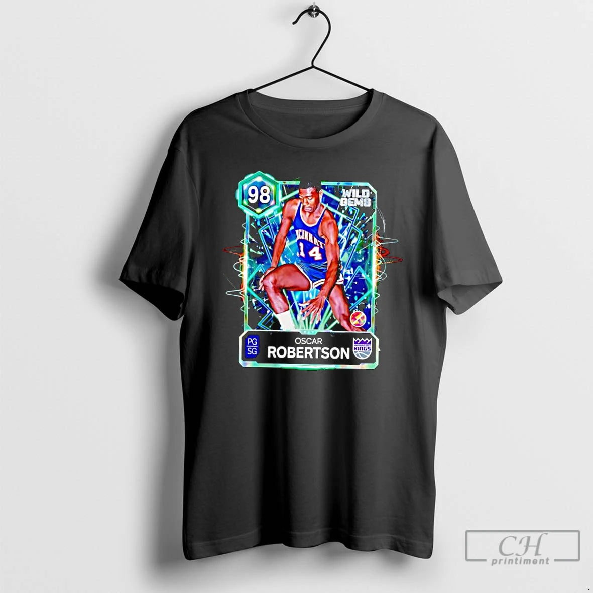 Classic Oscar Robertson Nba 2k Myteam Wild Gems 98 T-Shirts, Hoodie, Sweatshirt | HypeCrazeTee.com