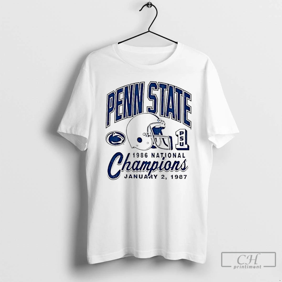 Classic Penn State Nittany Lions 1986 National Champions Helmet T-Shirts, Hoodie, Sweatshirt | HypeCrazeTee.com